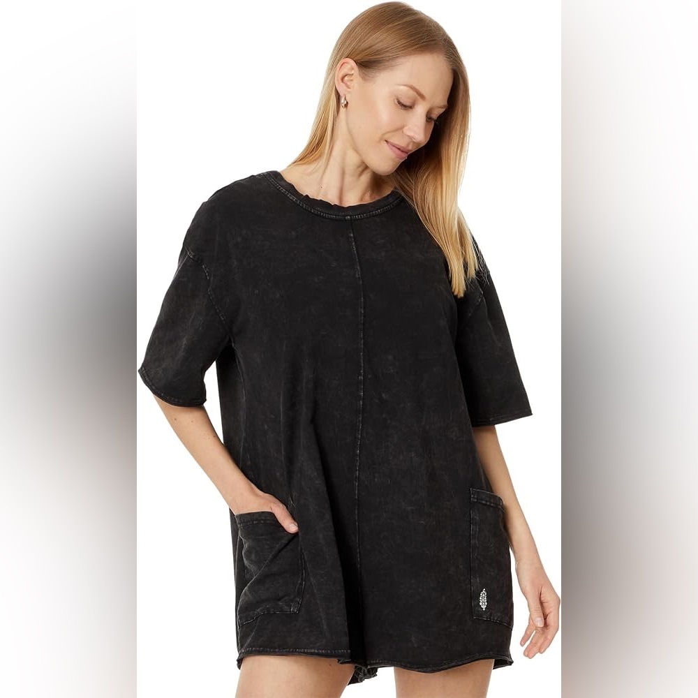 Free People Hot Shot Tee Romper🖤 - Picture 12 of 14